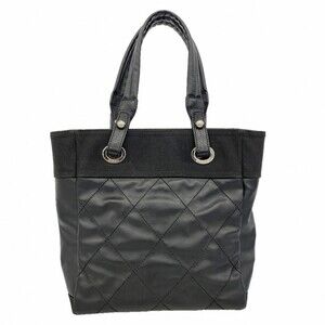 Chanel Paris Biarritz Canvas Tote Bag, Black, Women's P2807981